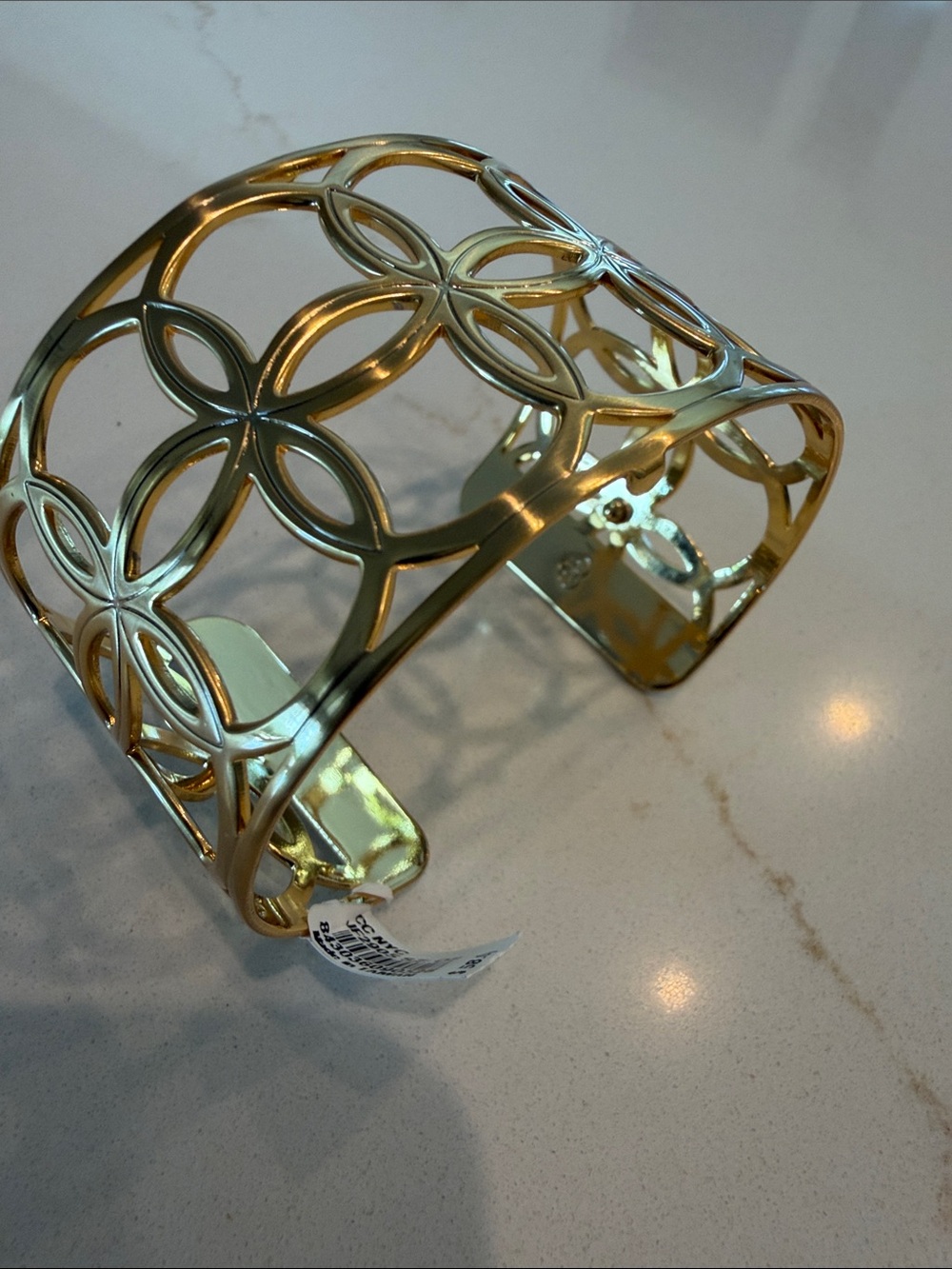 NWT Brighton Gold Floral Cutout Cuff Bracelet - Picture 7 of 12